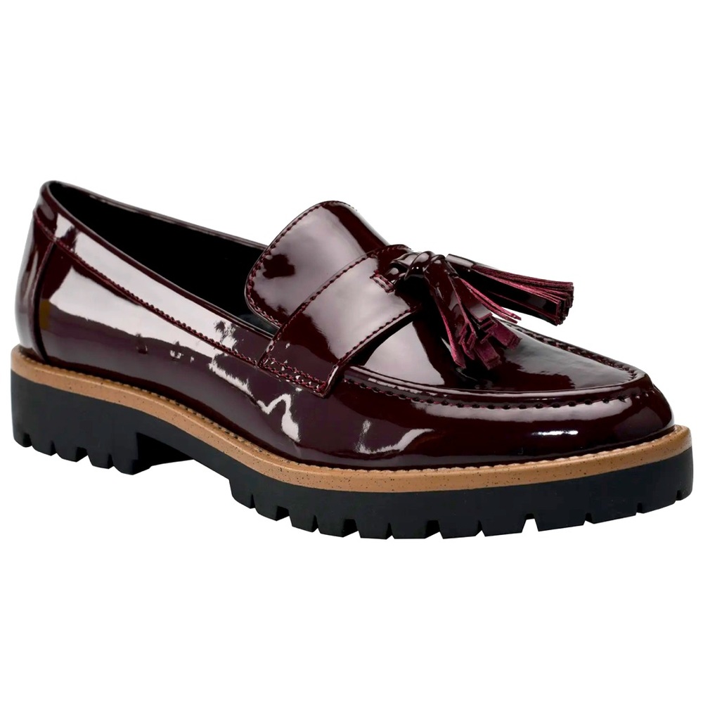 Bandolino dark maroon fillup loafer